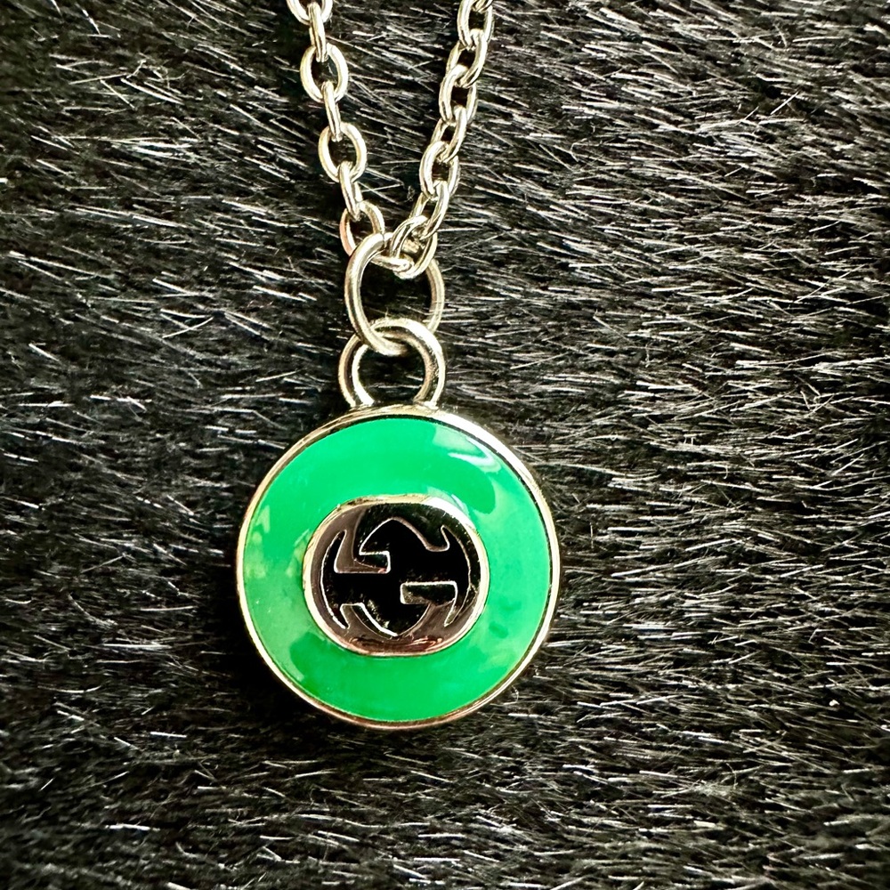 Gucci Green Pendant Necklace